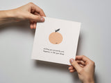 Lunar New Year Lucky Orange Letterpress Card