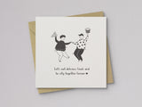 Let's Be Silly Valentine's Day Letterpress Card