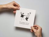 Let's Be Silly Valentine's Day Letterpress Card