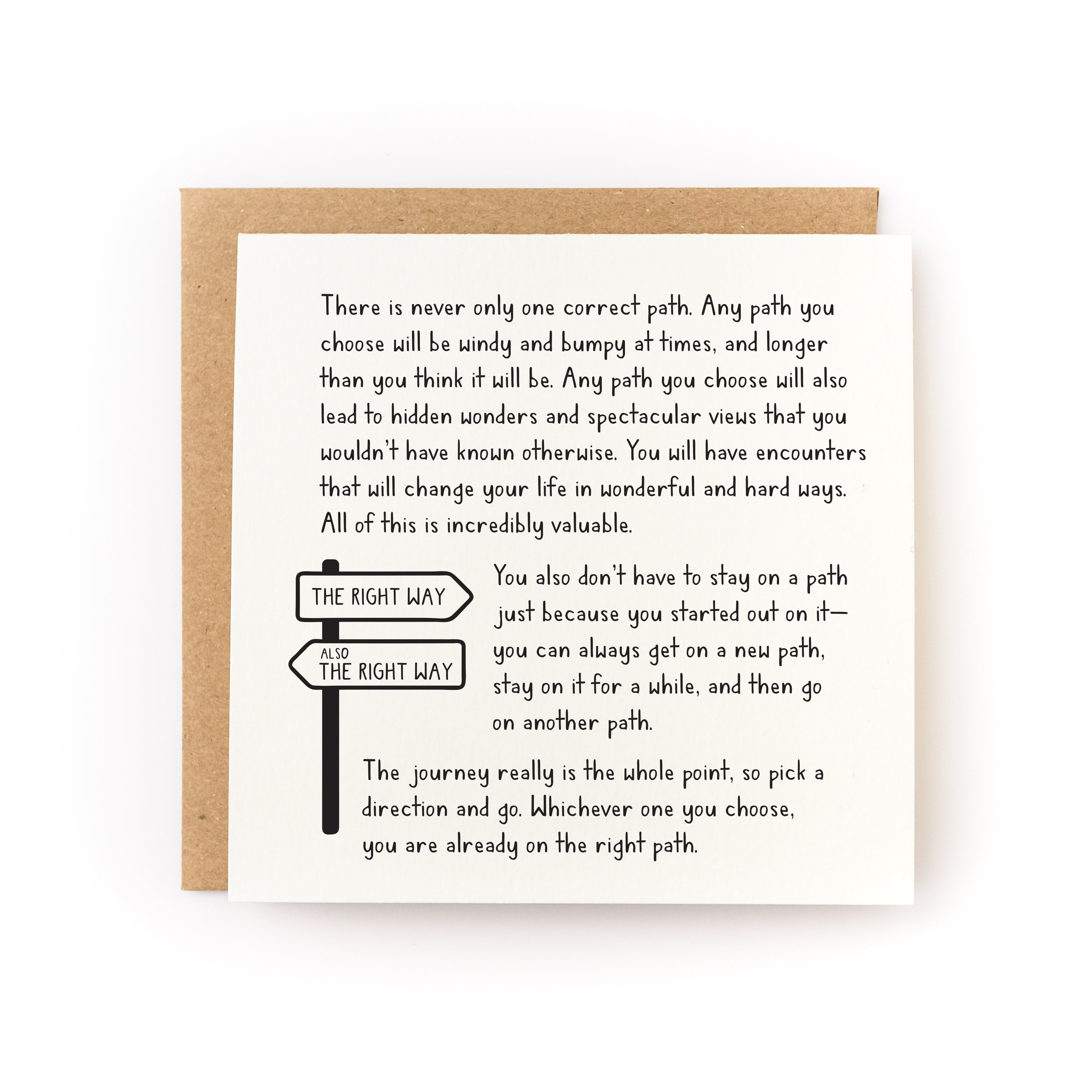 Right Path | Greeting Card Right Path | Greeting Card