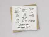 Wishing You All Good Things Birthday Card - additional product photo 1