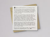 Welcome to the Grief Club Sympathy Card - additional product photo 1