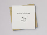Lost Cat Friend Sympathy Card - additional product photo 1