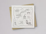 Treasure Map Love Card - additional product photo 1