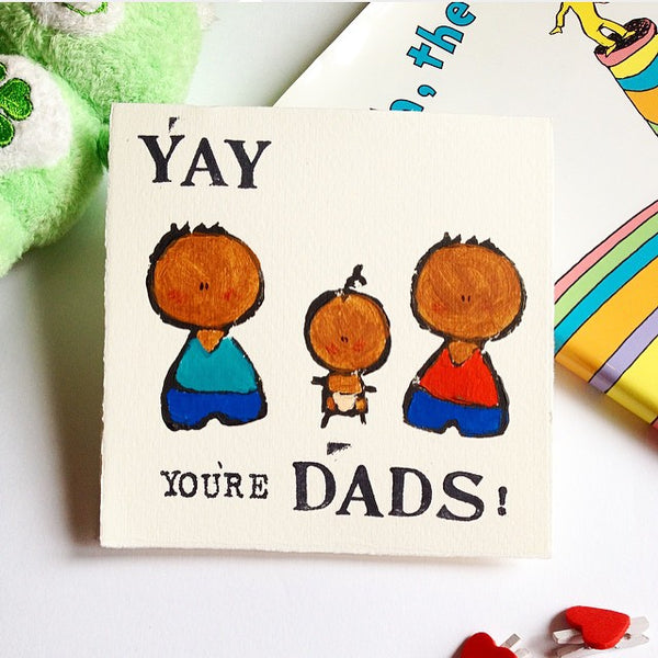 card with animations for dad
