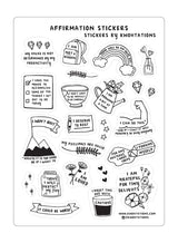 Affirmation Sticker Sheet (misprint) -- BOGO!