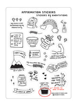 Affirmation Sticker Sheet (misprint) -- BOGO!
