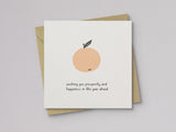 Lunar New Year Lucky Orange Letterpress Card