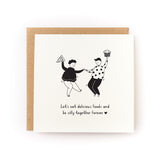 Let's Be Silly Valentine's Day Letterpress Card