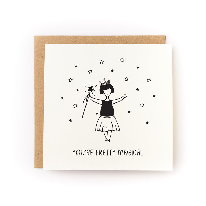 You're Pretty Magical Letterpress Card
