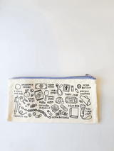 I Love Stuff Canvas Zipper Pouch