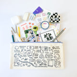 I Love Stuff Canvas Zipper Pouch
