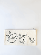 Make Your Own Way Forward Canvas Zipper Pouch