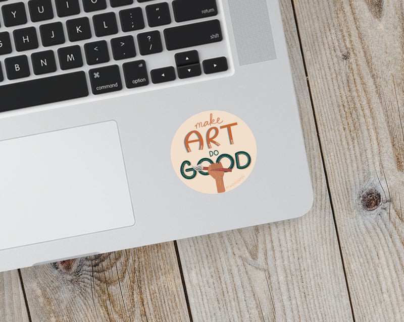 Make Art Do Good Sticker