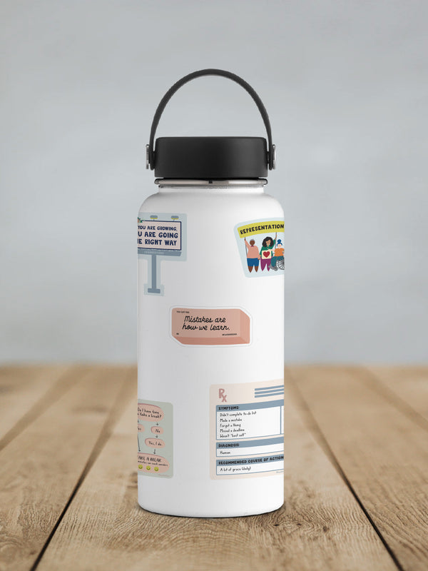 Mistakes Are How We Learn Eraser Sticker