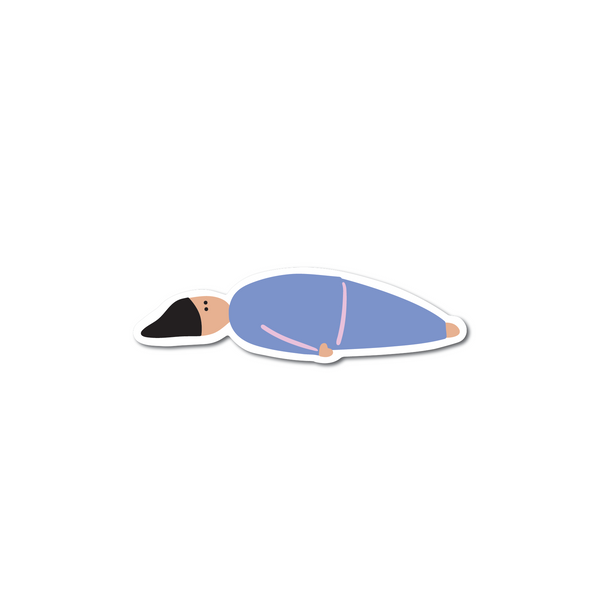 Lying Down Sticker
