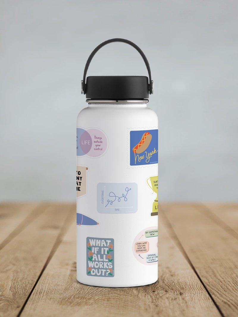 Everything Takes Time Graph Sticker