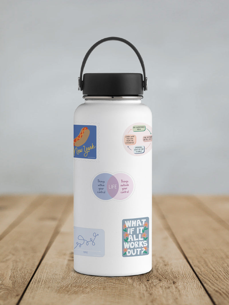 Life Venn Diagram Sticker