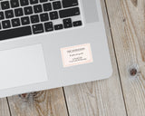 Matte waterproof vinyl sticker on laptop with gentle care reminder for self-kindness and grace.