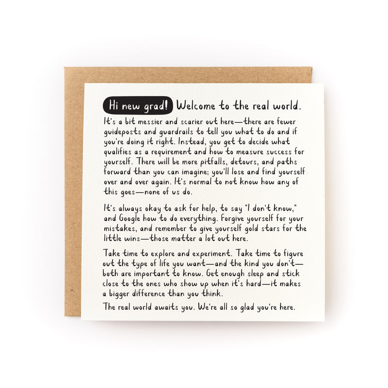 Hi New Grad Letterpress Card Kwohtations Hi New Grad Letterpress Card Kwohtations