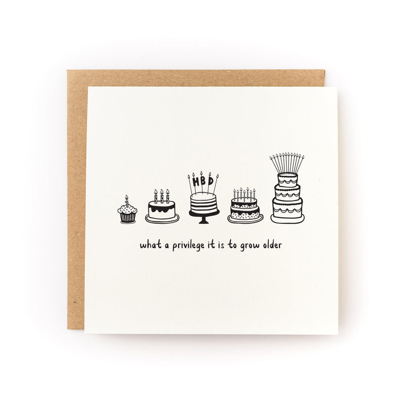 What a Privilege to Grow Older Letterpress Card