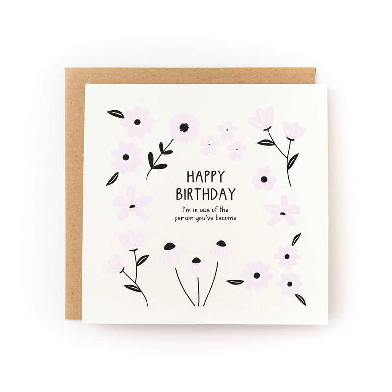 In Awe of You Birthday Letterpress Card