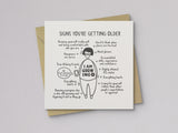 Signs You're Getting Older Birthday Card - additional product photo 1
