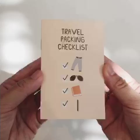 Travel Packing Checklist Zine
