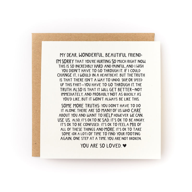 You Are So Loved Letterpress Card
