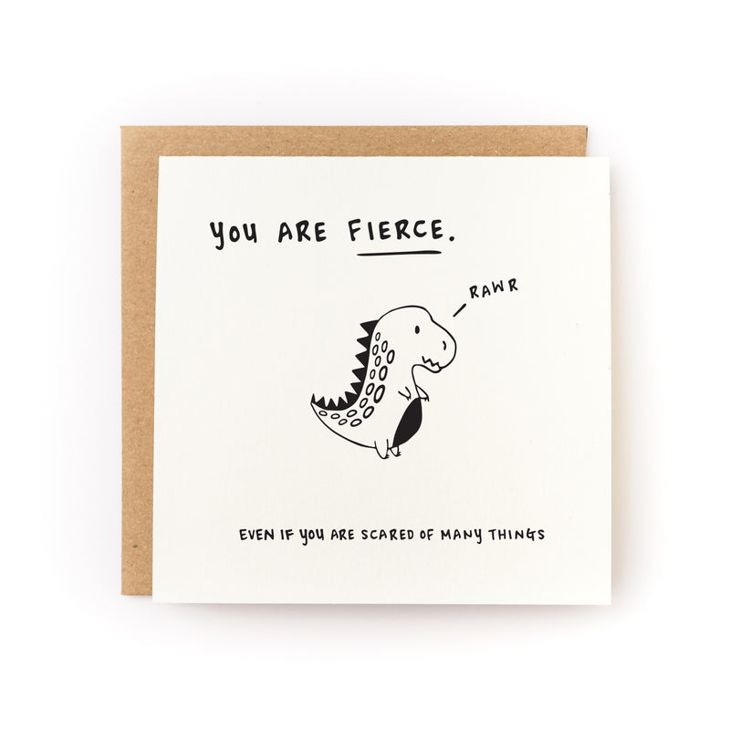 You Are Fierce Letterpress Card