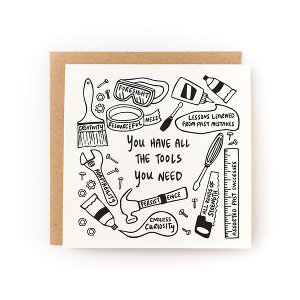 You Have All The Tools You Need Letterpress Card