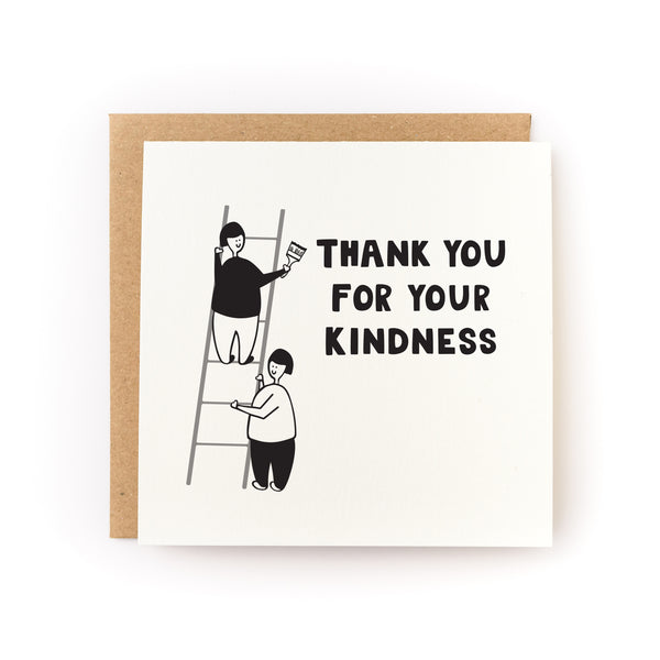 Thank You For Your Kindness Letterpress Card