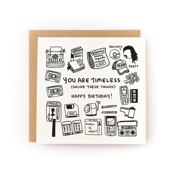 You Are Timeless Letterpress Card